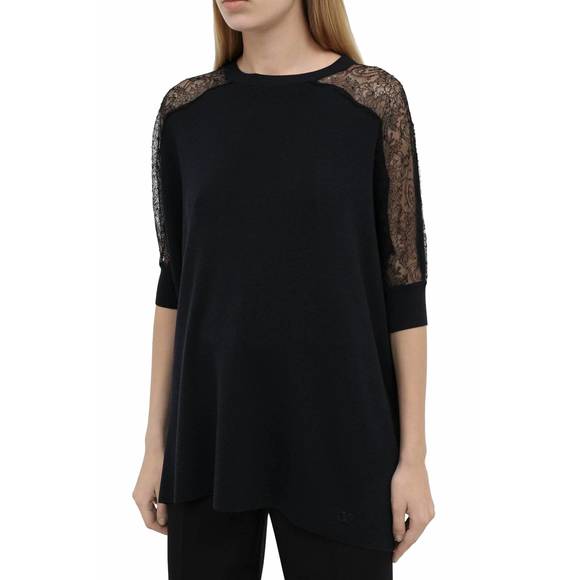 NEW VALENTINO knit light jumper sweater in black - Picture 1 of 4